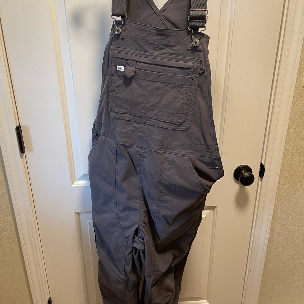 Duluth Trading Co Light Gray Workwear Overalls